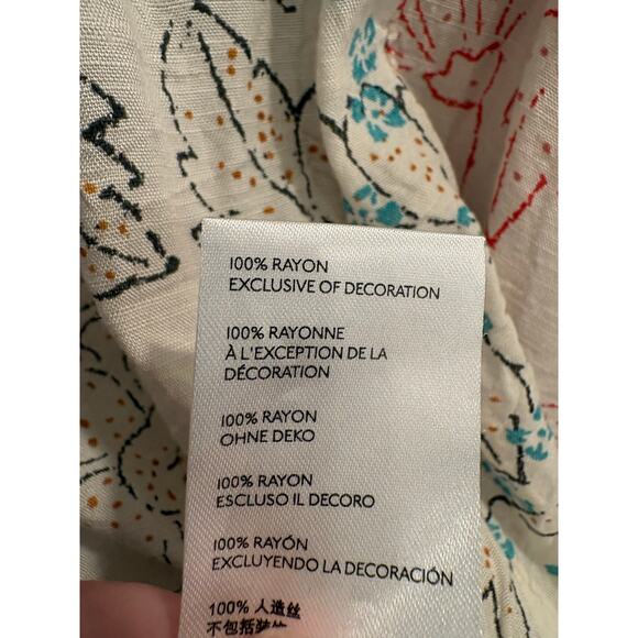 Maeve by Anthropologie Size Medium Paolina Tasseled Blouse - Picture 6 of 6